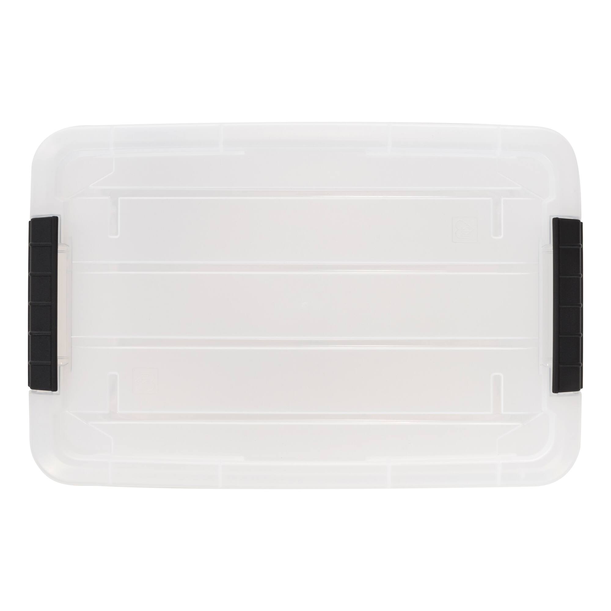 IRIS® 13.5qt. Buckled Clear Boxes with Clear Buckle Lids, 6ct.